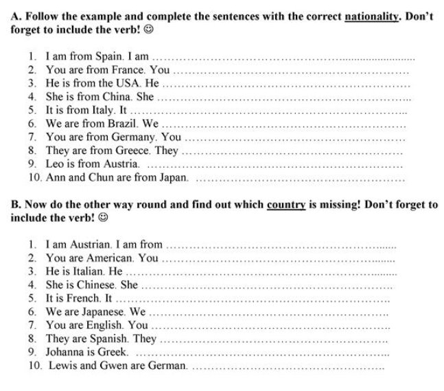 Countries / Nationalities - English ESL Worksheets for distance learning  and physical classrooms